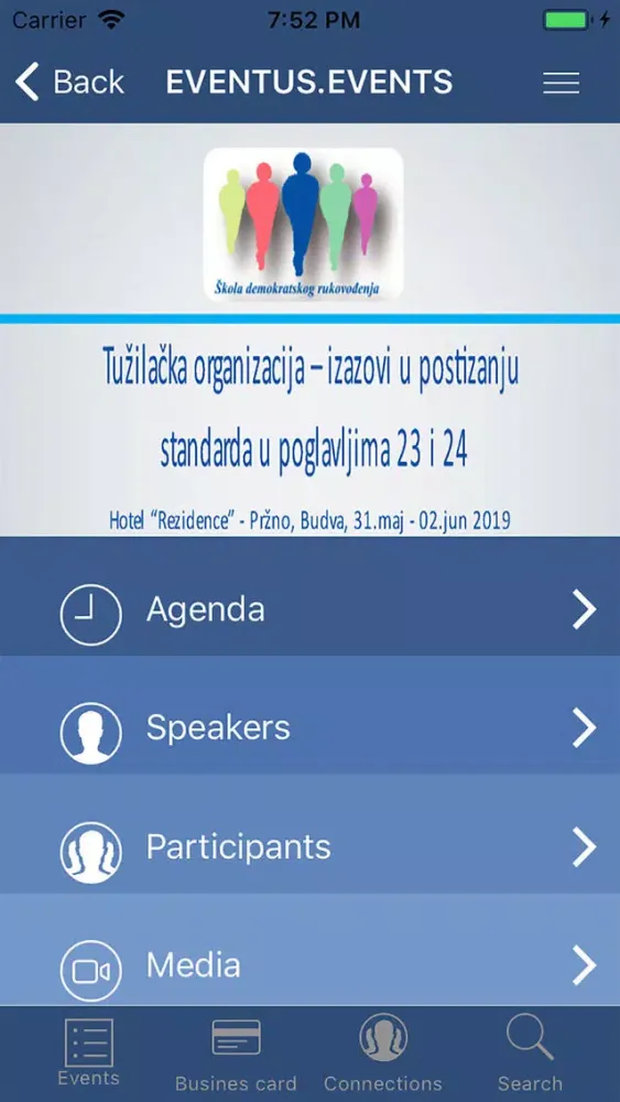 Capturas de pantalla de Eventus Events