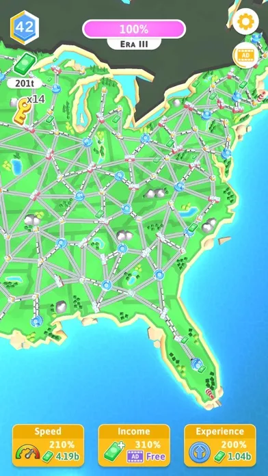 Train Empire: Connect Railroad سکرین شاٹس