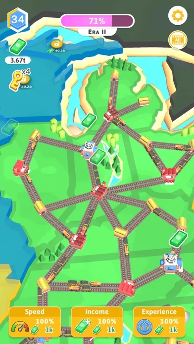 Train Empire: Connect Railroad سکرین شاٹس