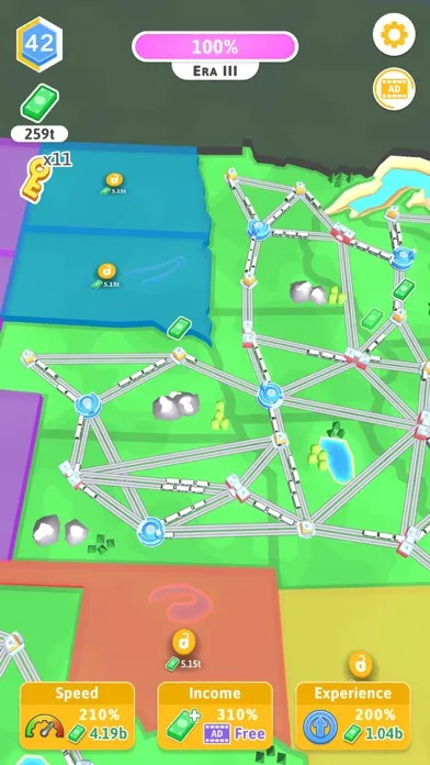 Train Empire: Connect Railroad سکرین شاٹس