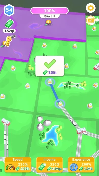 Train Empire: Connect Railroad سکرین شاٹس