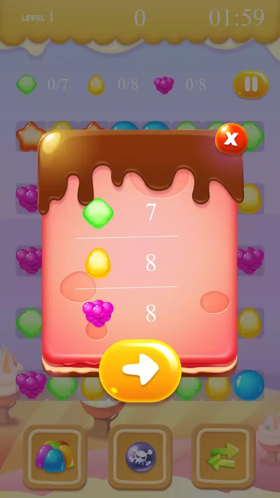 Sweetmania match3 offline game Screenshots
