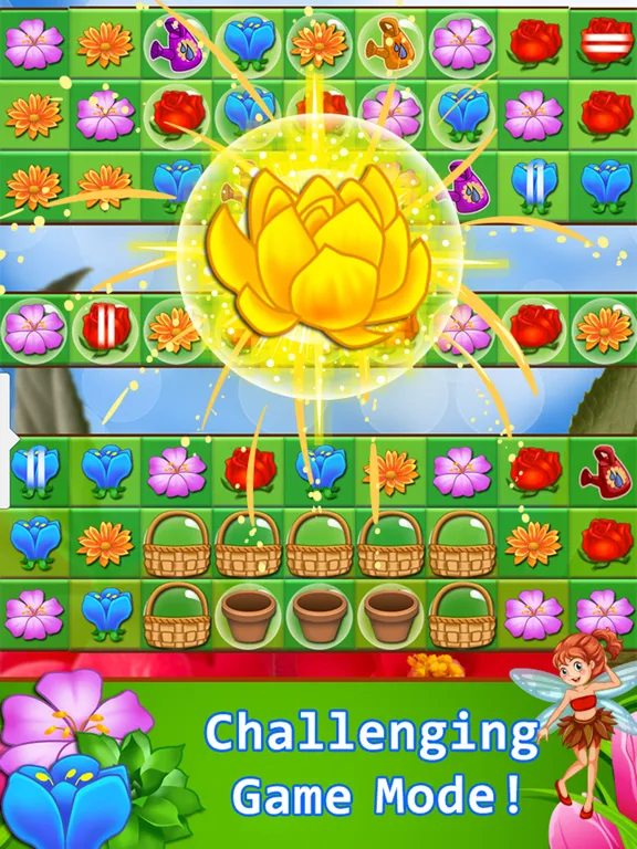Tangkapan skrin Blossom Garden - Free Flower Blast Match 3 Puzzle iPad 