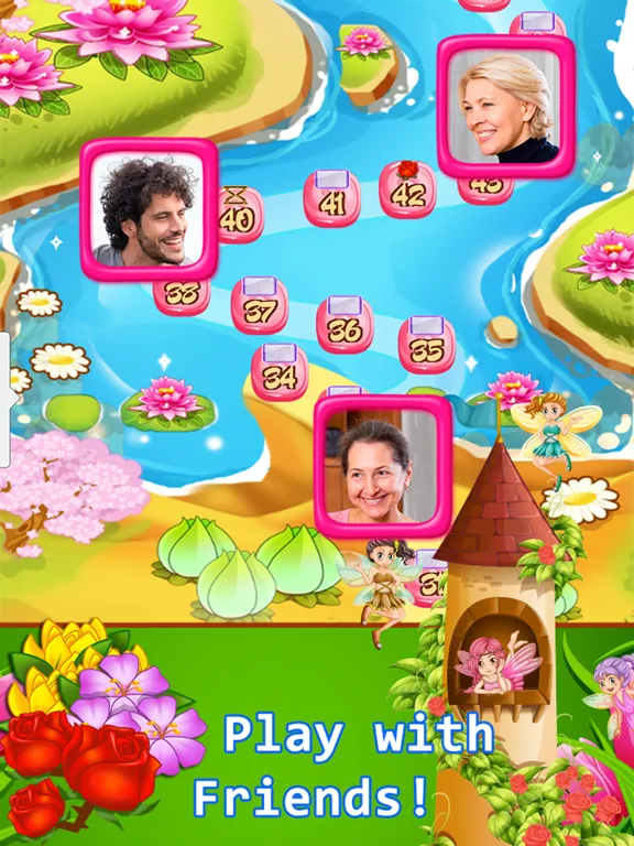 Tangkapan skrin Blossom Garden - Free Flower Blast Match 3 Puzzle iPad 