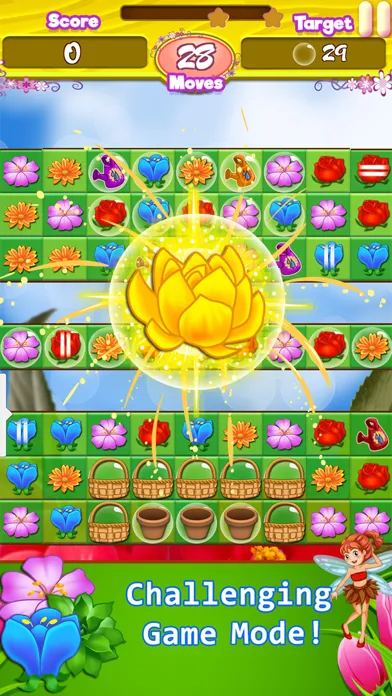 Tangkapan skrin Blossom Garden - Free Flower Blast Match 3 Puzzle
