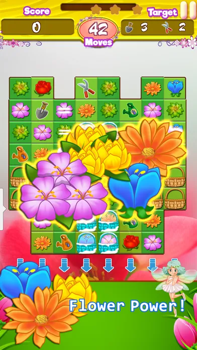 Tangkapan skrin Blossom Garden - Free Flower Blast Match 3 Puzzle
