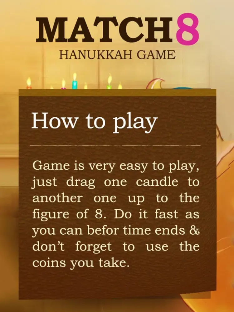 Zrzuty ekranu Match 8 Hanukkah Game iPad 