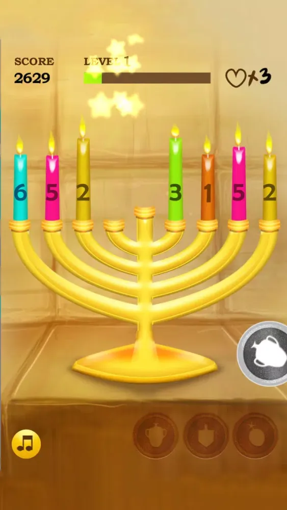 Zrzuty ekranu Match 8 Hanukkah Game
