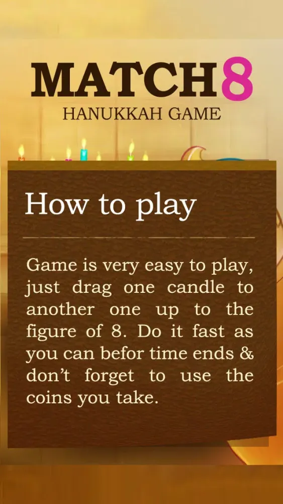 Zrzuty ekranu Match 8 Hanukkah Game