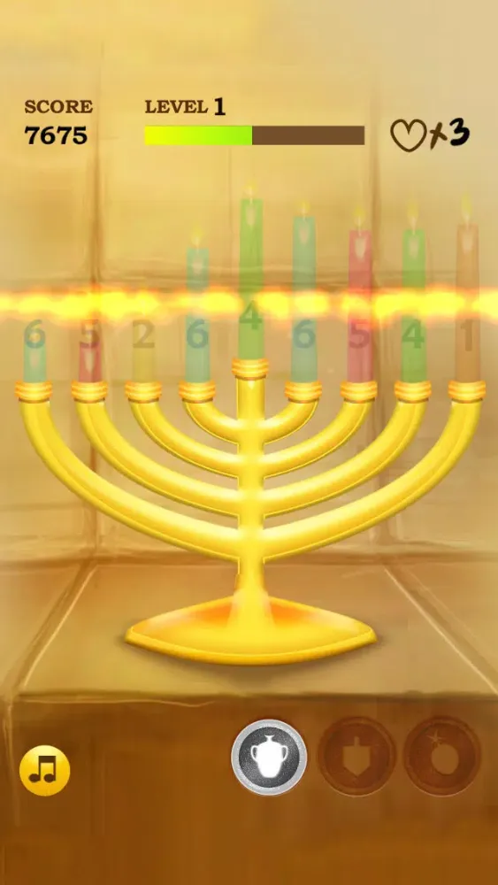 Zrzuty ekranu Match 8 Hanukkah Game