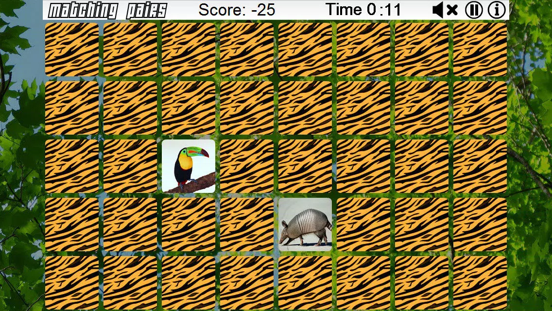 ภาพหน้าจอของ Matching Pairs (Amazon Tropical Rainforest)