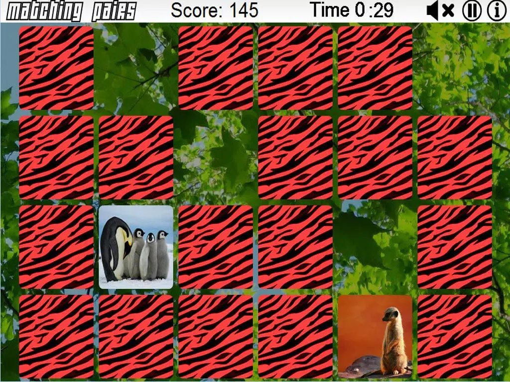 Matching Pairs Animals iPad  स्क्रीनशॉट