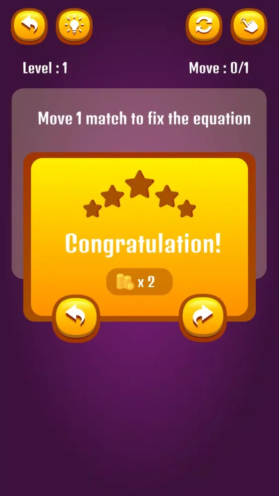 Capturas de pantalla de Matchstick Math Puzzle Game