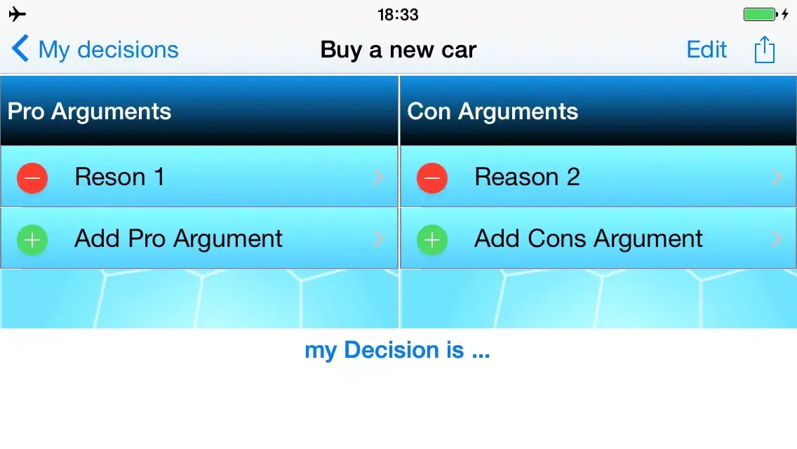 myDecisions - Decision Helper स्क्रीनशॉट