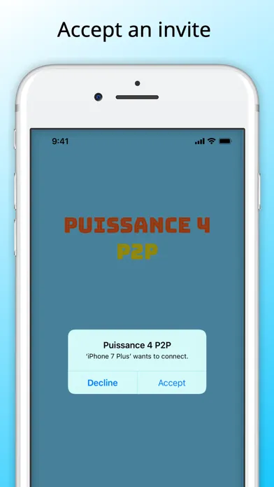 Puissance 4 P2P应用截图