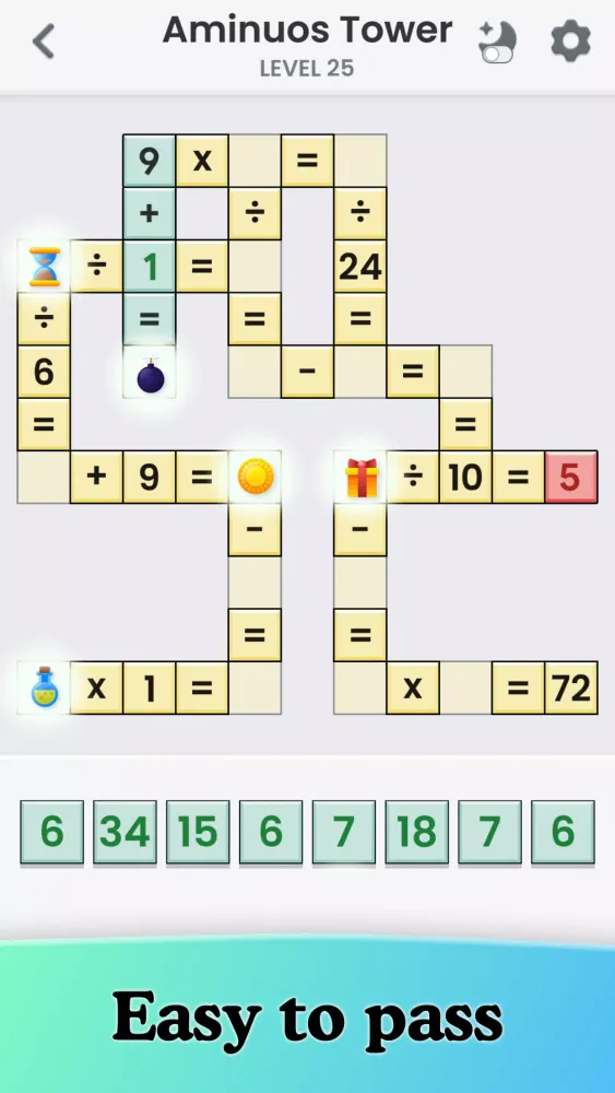 Offline Crossmath: Fun IQ Test Screenshots