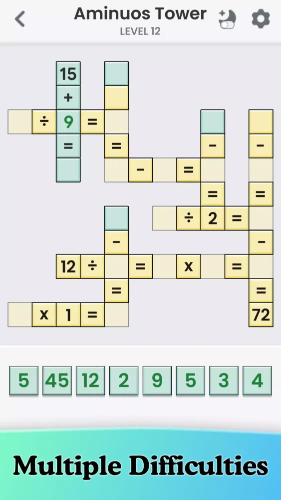 Offline Crossmath: Fun IQ Test Screenshots