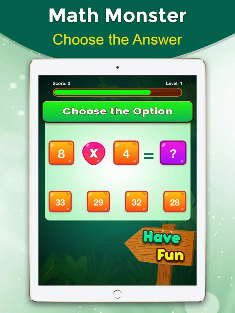 Math Fun Monsters iPad 應用截圖