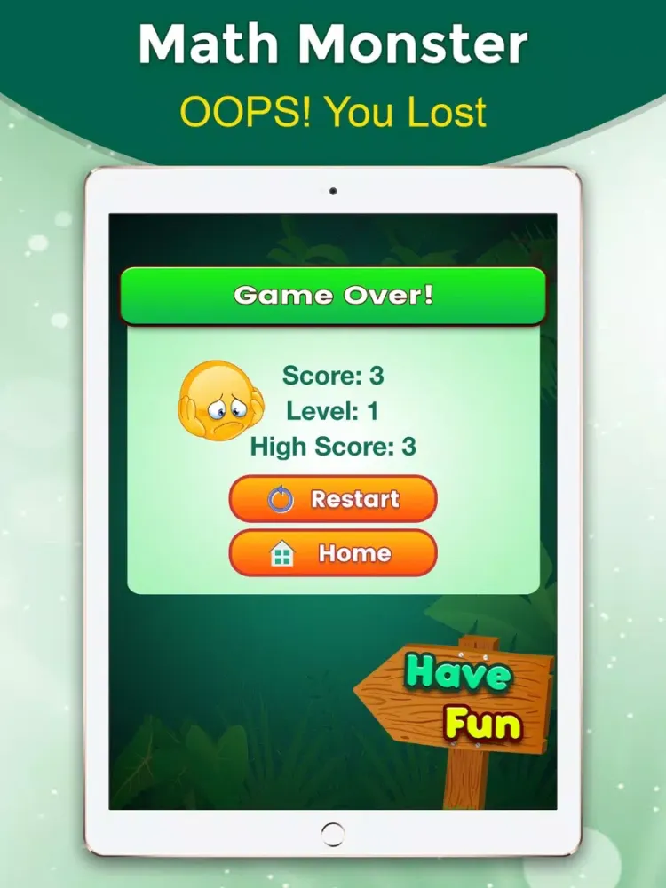 Math Fun Monsters iPad 應用截圖