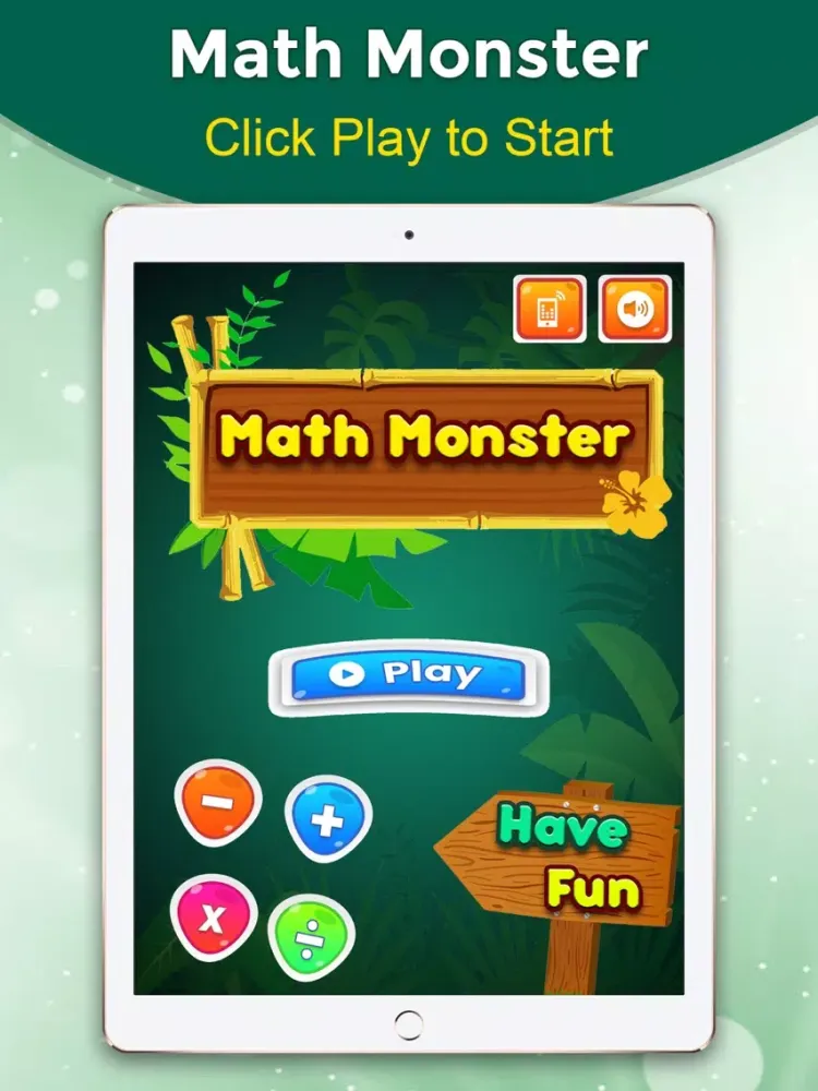 Math Fun Monsters iPad 應用截圖