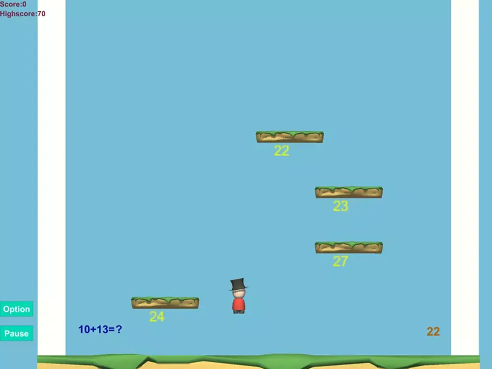 Tangkapan layar Math Jumper iPad 