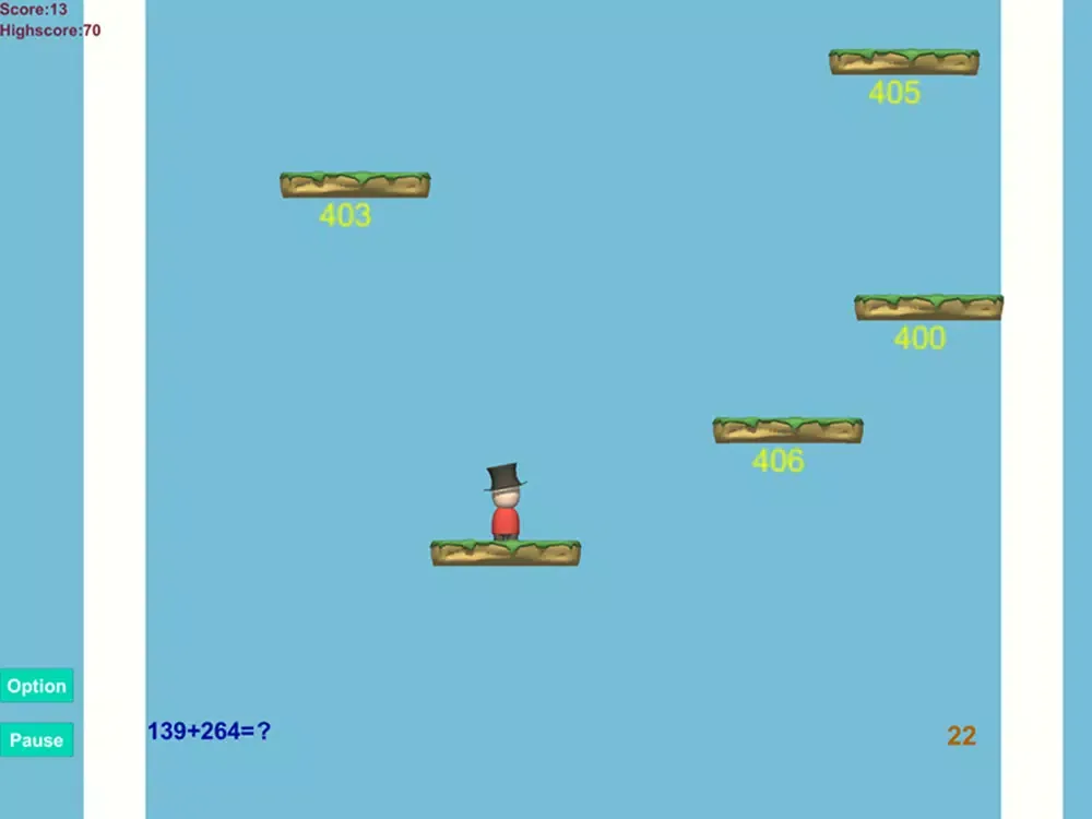 Tangkapan layar Math Jumper iPad 