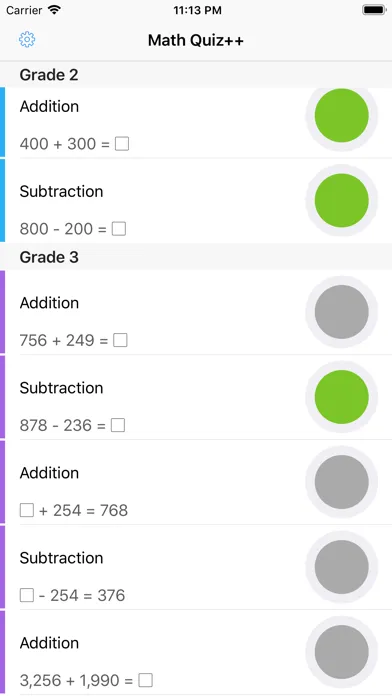 Math Quiz++应用截图