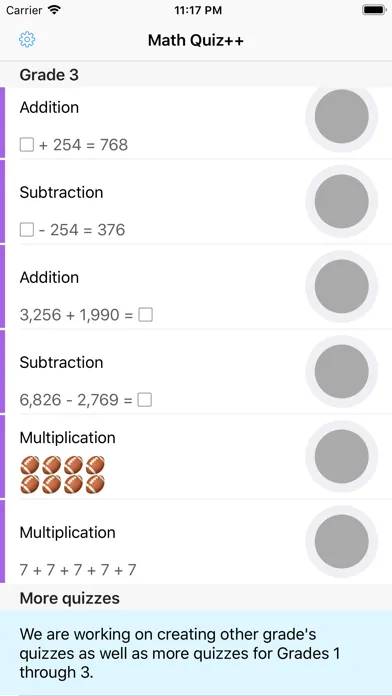 Math Quiz++应用截图