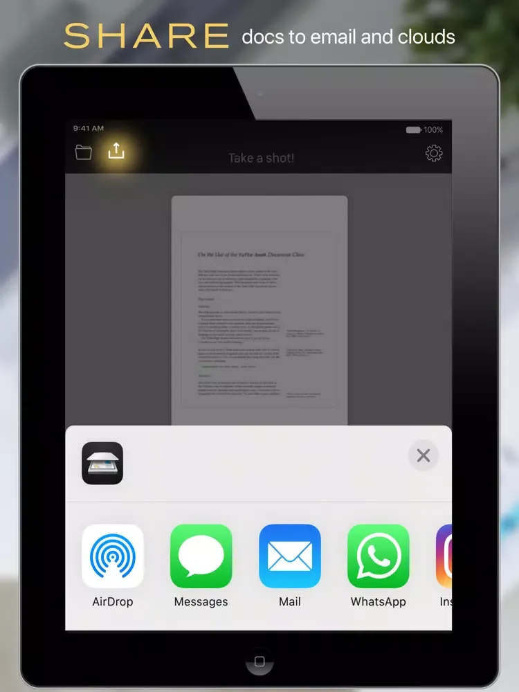 Capturas de pantalla de Scany - Document Scanner iPad 