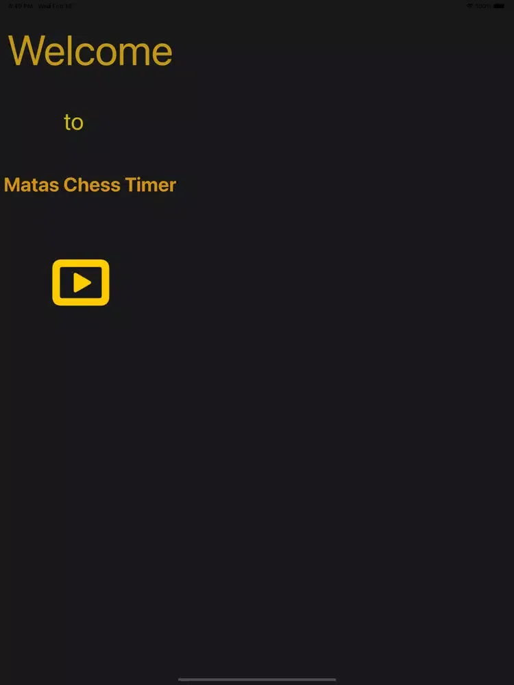 Chess Time Clock iPad  스크린샷