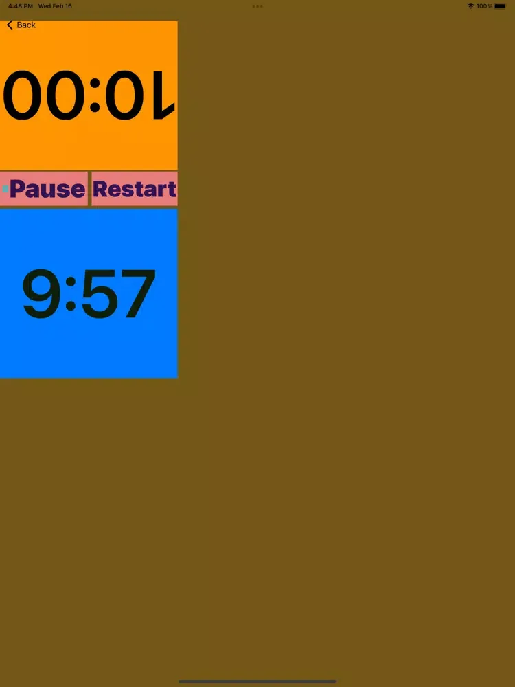 Chess Time Clock iPad  스크린샷