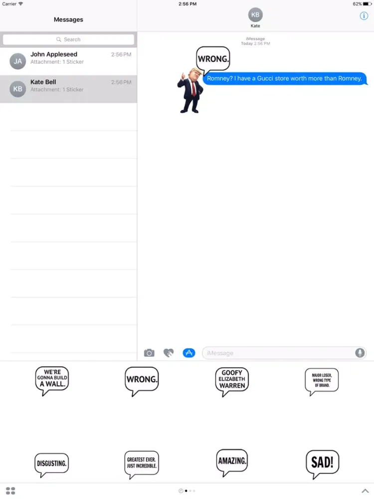Trump Stickers Pack iPad  Ekran Görüntüleri