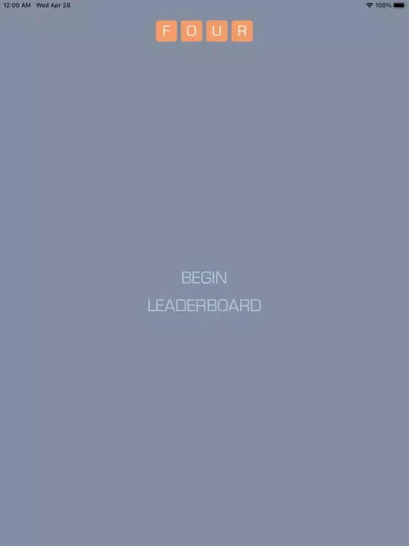 Four Words App iPad 应用截图