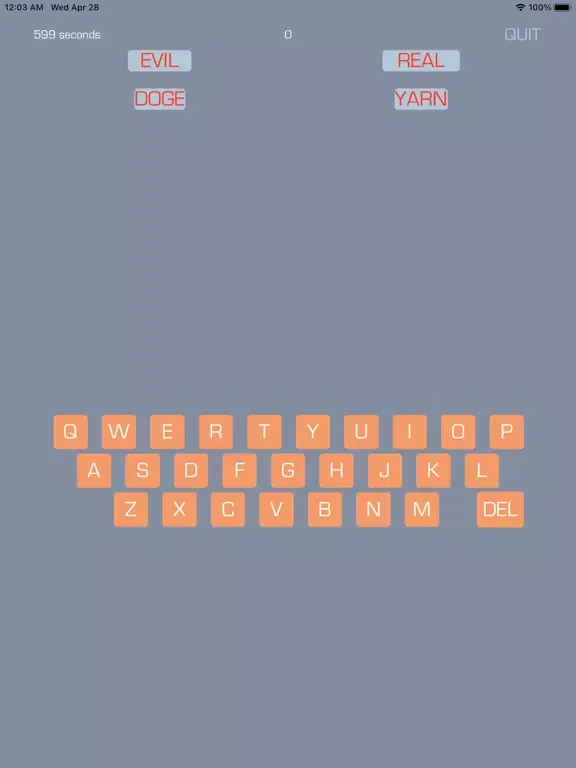 Four Words App iPad 应用截图