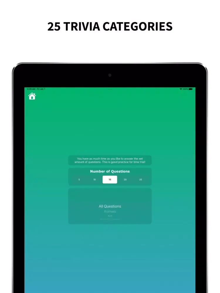 Open Trivia - Fun Quiz Game iPad  स्क्रीनशॉट