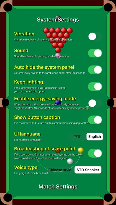 Скриншоты snookerPad