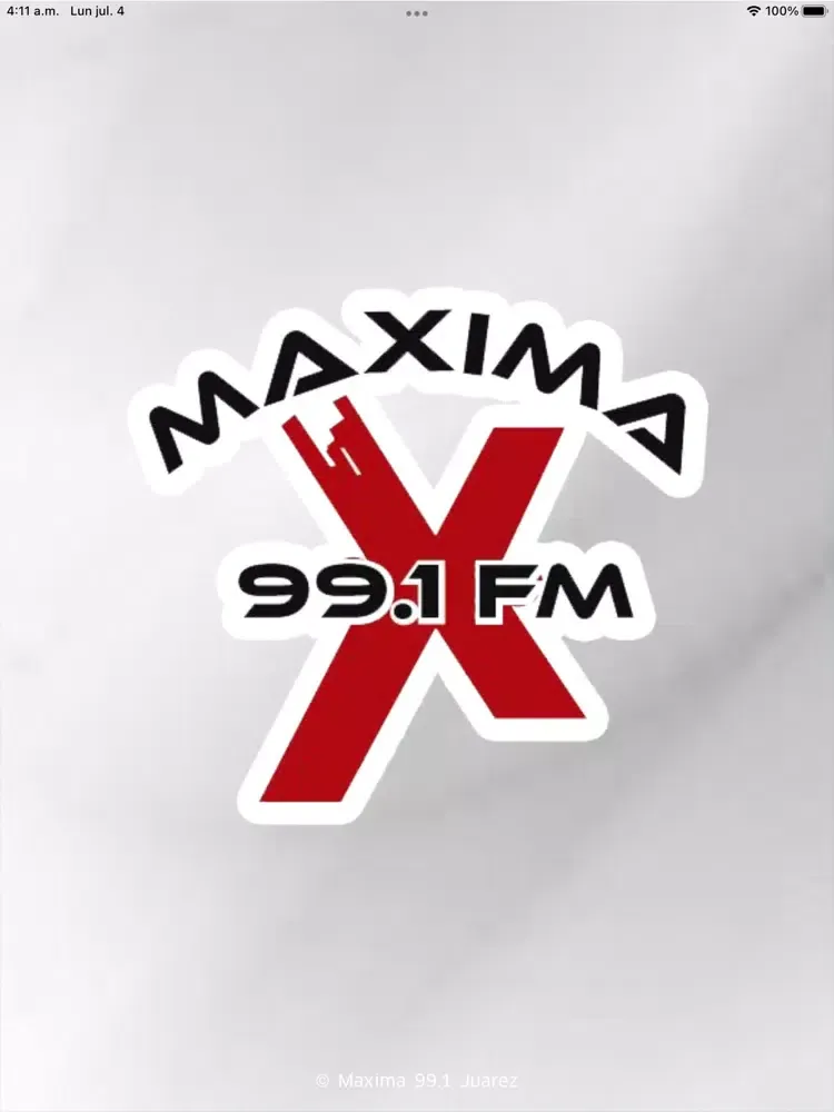 Tangkapan skrin Maxima 99.1 Juarez iPad 