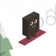 Snow surfer: downhill ride Snow surfer: downhill ride