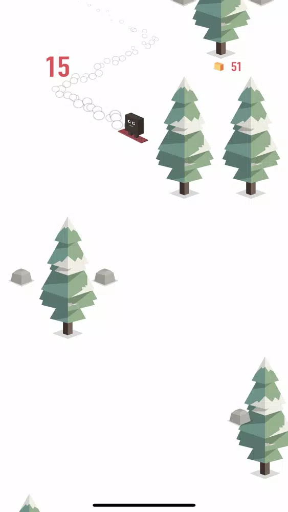 Ảnh chụp màn hình của Snow surfer: downhill ride