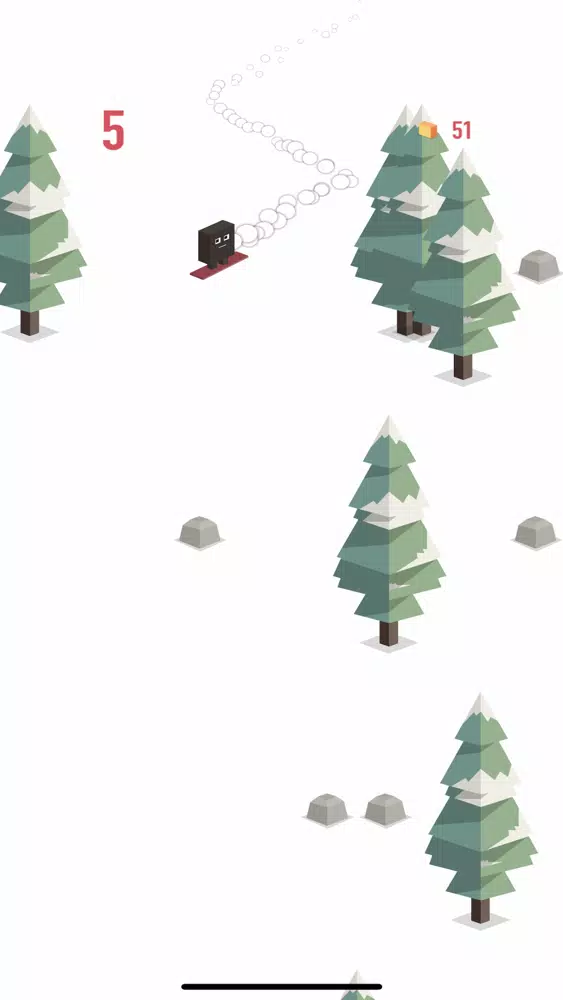 Ảnh chụp màn hình của Snow surfer: downhill ride
