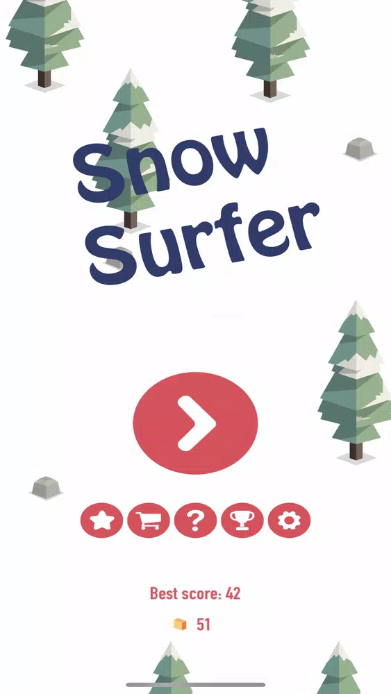 Ảnh chụp màn hình của Snow surfer: downhill ride