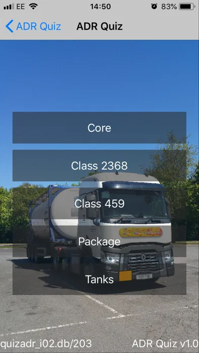 ADR Quiz Dangerous Goods Ekran Görüntüleri