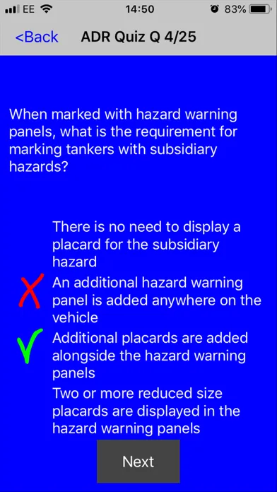 ADR Quiz Dangerous Goods Ekran Görüntüleri