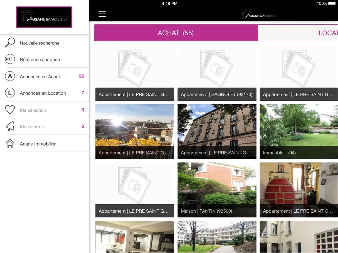 صور Ariane Immobilier iPad 