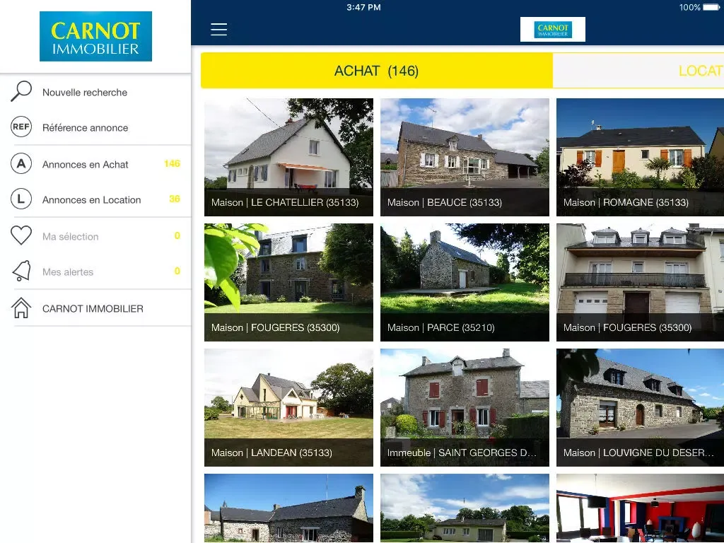Captures d'écran de L'Agence Carnot Immobilier iPad 