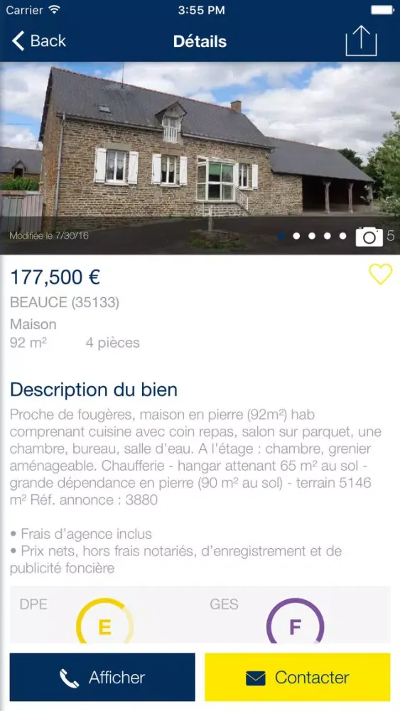 Captures d'écran de L'Agence Carnot Immobilier