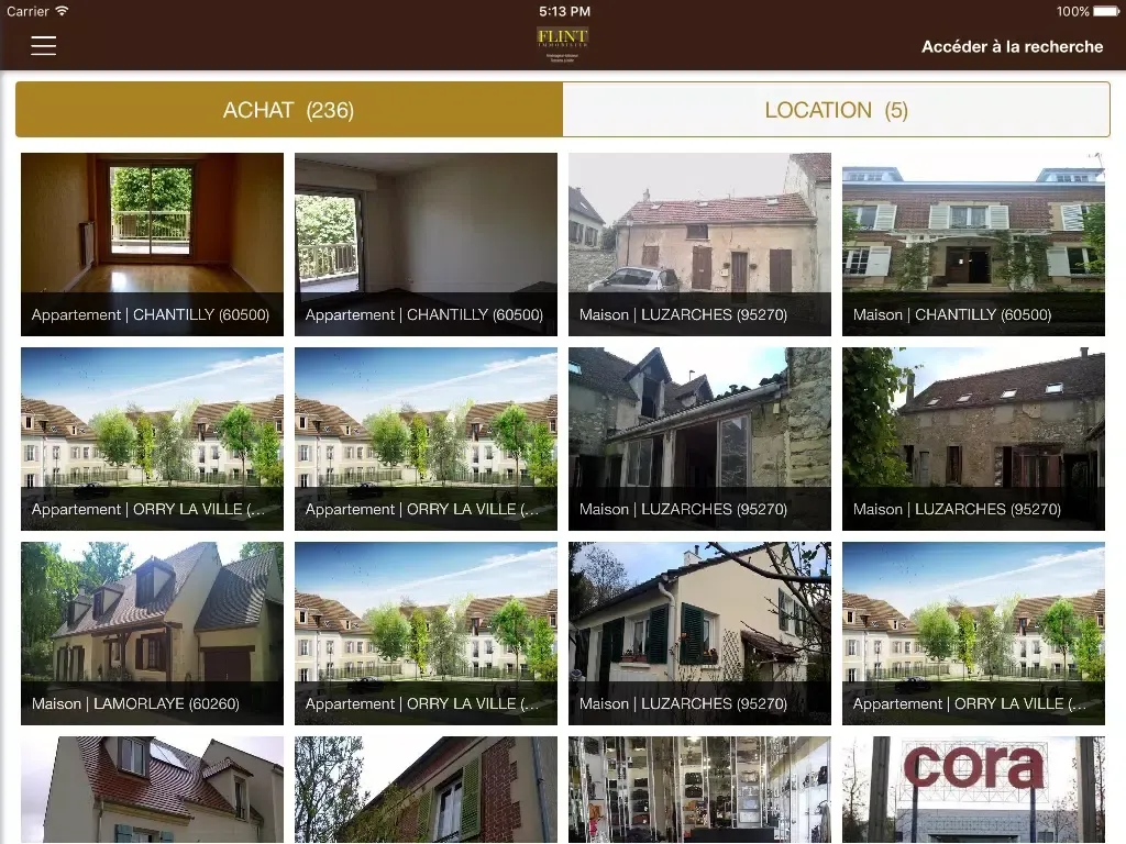 Скриншоты Groupe FLINT Immobilier iPad 
