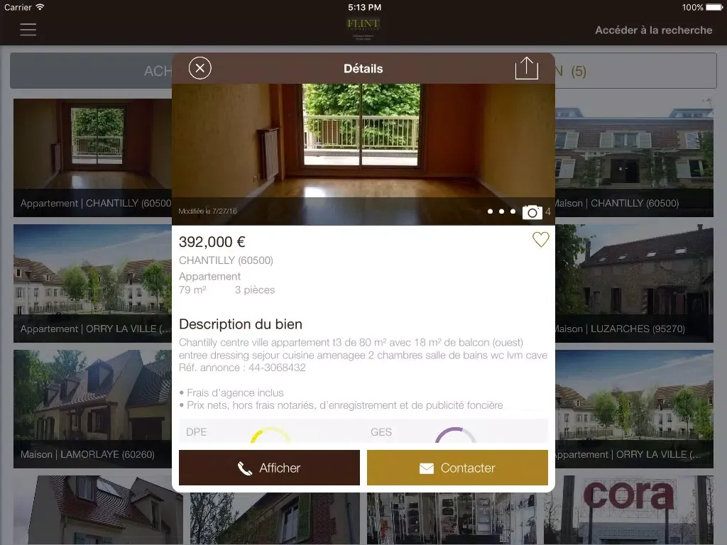 Скриншоты Groupe FLINT Immobilier iPad 