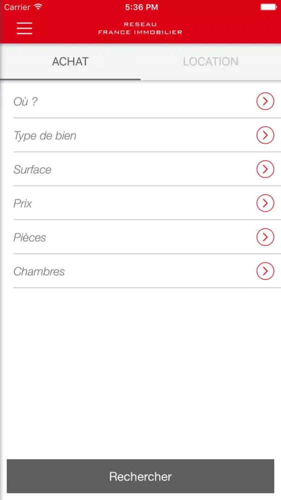 RESEAU FRANCE IMMOBILIER 스크린샷