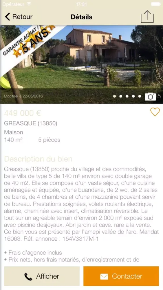 Ảnh chụp màn hình của La Provençale Gréasque